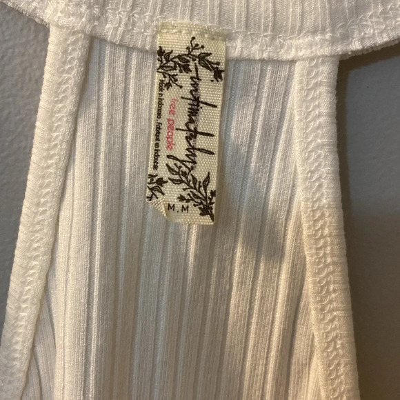 NWOT Free People Speed Dial Bodysuit Size M Ivory / offwhite / cream - Picture 5 of 6